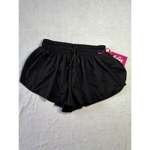 Justice Girls Flutter Short Size M10 Black NWT Comfy Casual